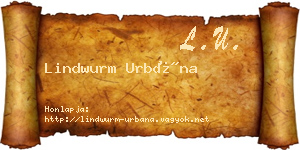 Lindwurm Urbána névjegykártya